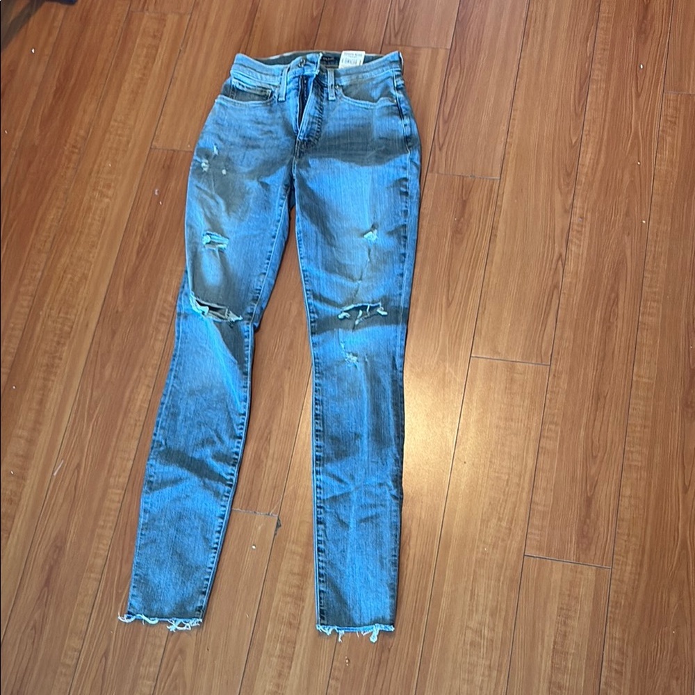 Lucky Brand High Rise Skinny Jeans - Light Blue
